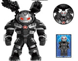 Crimson Titan Mech Suit Custom Minifigure – Heavy Armor Buster with Silver Detailing