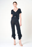 Short Sleeve Top in Black