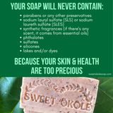 Red Bean & Root Soap, Zero Waste Gentle Exfoliant Scrub Bar
